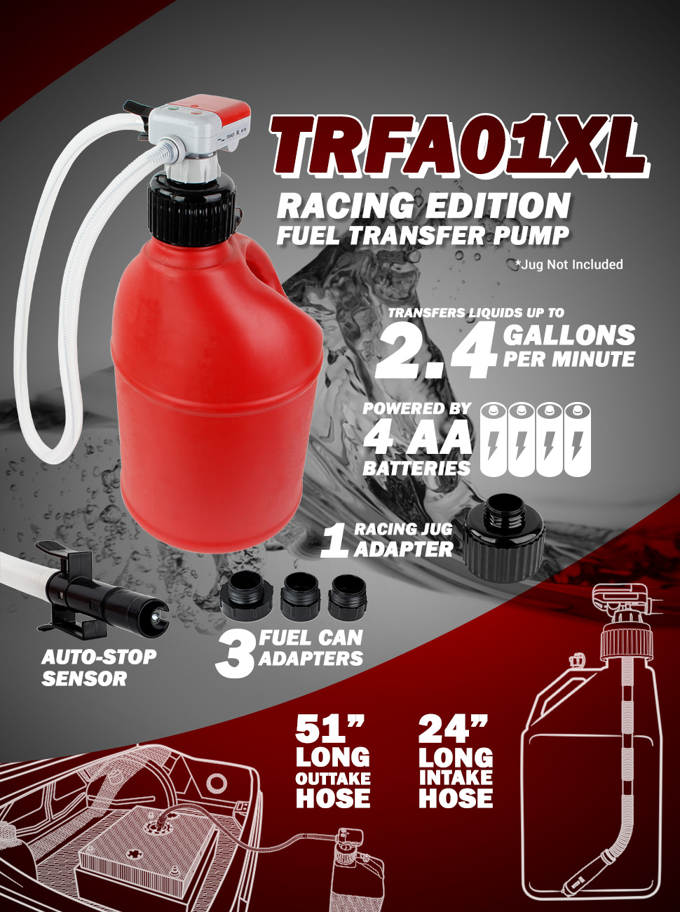 TRFA01-XL - Utility Jug Fuel Transfer Pump